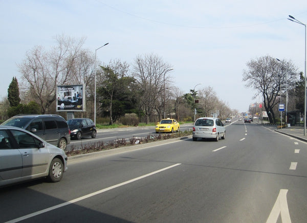 PIZA 4x3 Billboard, Struga Blvd. / Odrin Str. - before BILLA, Burgas, Bulgaria — image 2