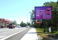 PIZA 4x3 Billboard, Entrance Primorsko from Burgas - Saedinenie Blvd., Bulgaria