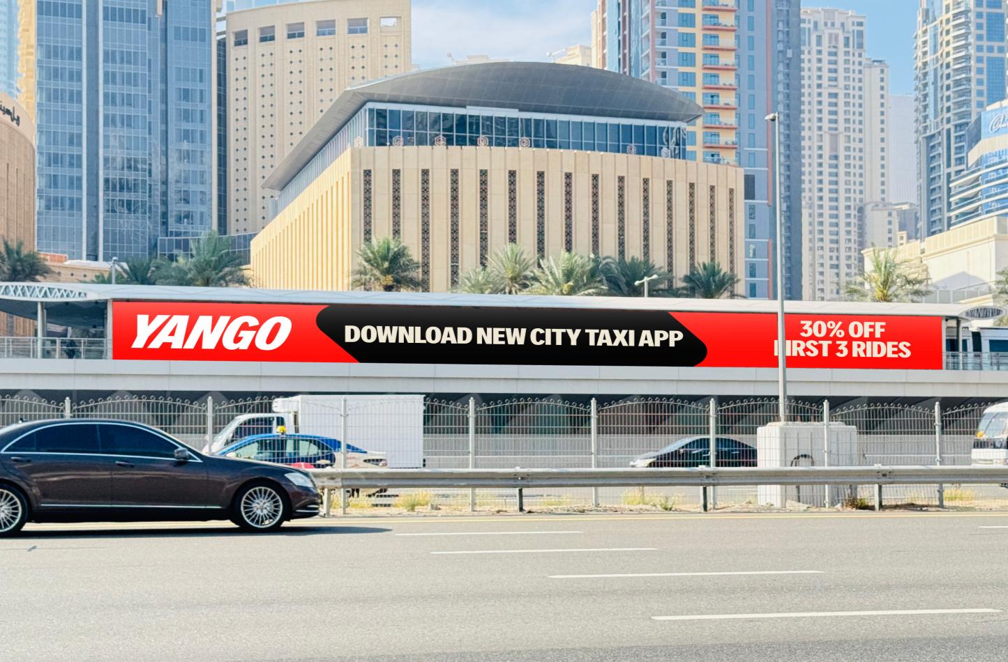 Dubai Tram Advertising, Station Exterior Branding, Dubai
