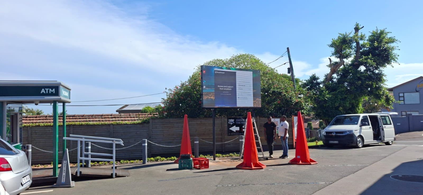 Forecourt LED screen at Ashley Avenue, Glenashley, Durban