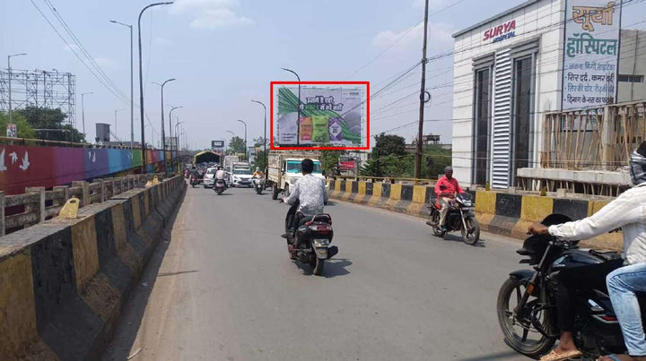 Hoarding (OOH), Maharana Pratap Chowk ROB Tifra facing High Court, Bilaspur, India