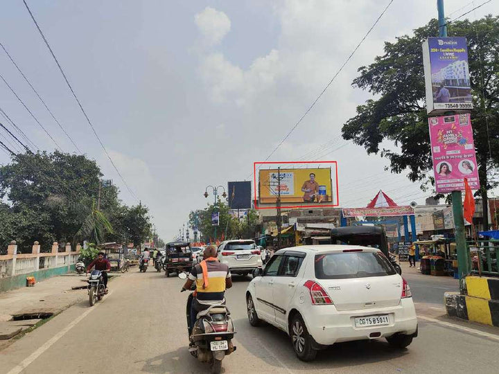 Hoarding (OOH), Mowa Police Station, Balaji Hospital Turning facing Pandri, Raipur, India