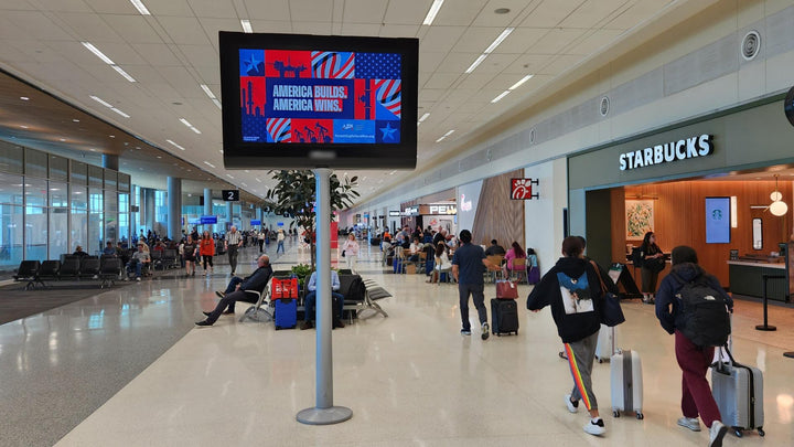 Prestige Digital Network, Houston Hobby Airport Central and West Concourses, Houston