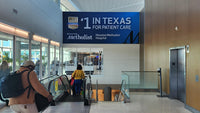 Static Arrivals Banner (1740), Houston Hobby Airport West Concourse and Baggage Claim, Houston