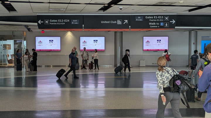 United VIP Lounge Screens, Houston Bush Intercontinental Airport, Houston