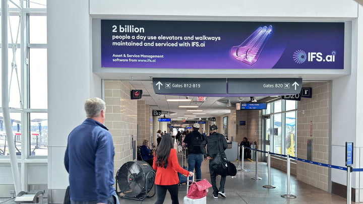 Soffit Banner Package (7713-7715), Houston Bush Intercontinental Airport Terminal B South, Houston