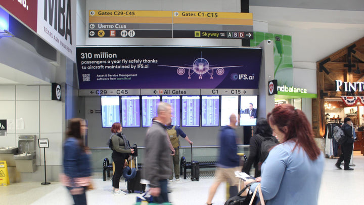 Static Banner Package (8733, 8734), Houston Bush Intercontinental Airport Terminal C, Houston
