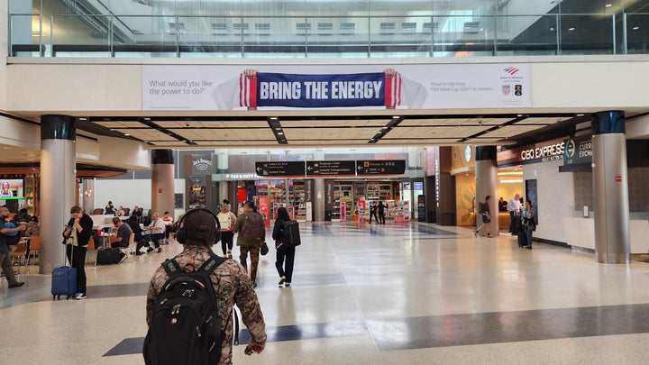 Soffit Banner Package (2711, 2721), Houston Bush Intercontinental Airport Terminal E, Houston
