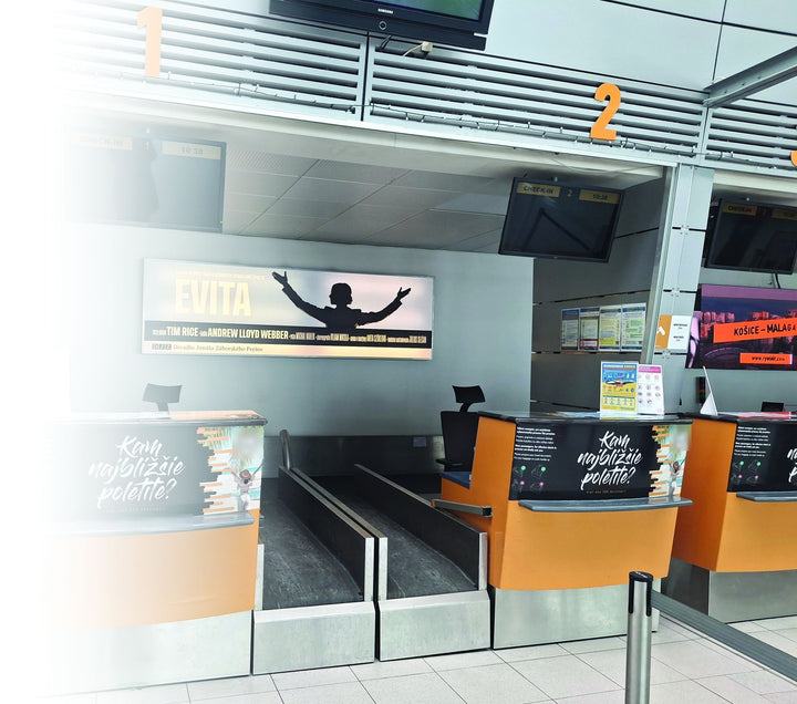 Illuminated Panels, Check-in Hall, Košice Airport
