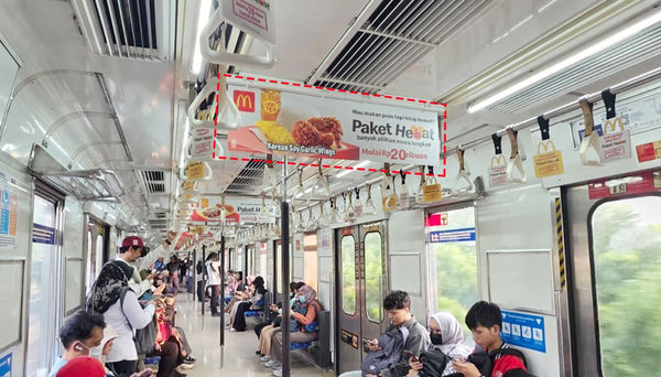 KAI Commuter Line Train Advertising, Jakarta, Indonesia — image 2