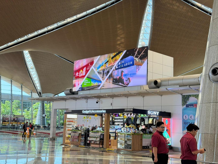 Departures Icon Lightbox Pair, KLIA Terminal 1 Level 5, Kuala Lumpur