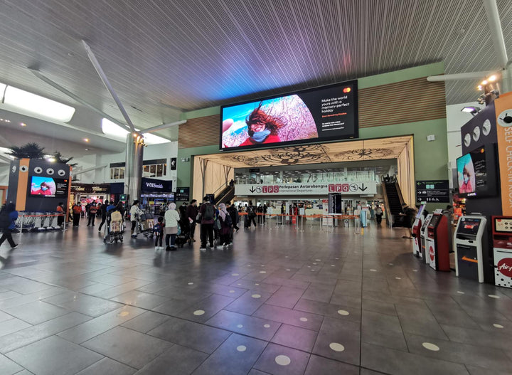 International Departure Hall Digital Domination, KLIA Terminal 2, Kuala Lumpur