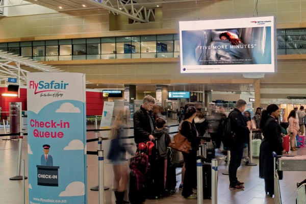 Large-Format Digital Screen, Departures Check-In, King Shaka International Airport, Durban — image 2