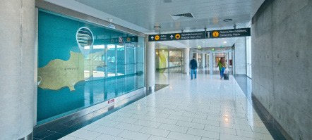 Glass Showcase 12, Arrivals, Larnaca Airport