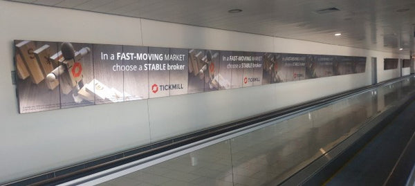 Sequential Digital Video Strip, East Side, Arrivals, Larnaca Airport