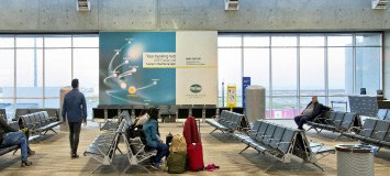 Mega Column Display 14, Departures Lounge, Larnaca Airport