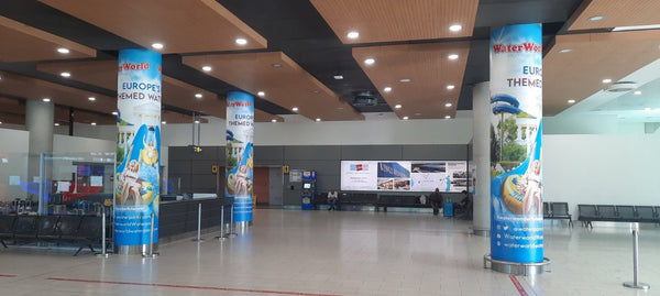 Column Wraps 30, Meet and Greet Hall, Larnaca Airport
