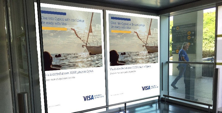 Exit Cabin Branding 33A, Meet and Greet Hall, Larnaca Airport