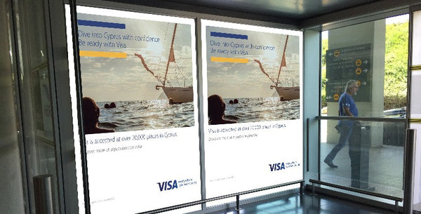 Exit Glass Branding 33, Meet and Greet Hall, Larnaca Airport