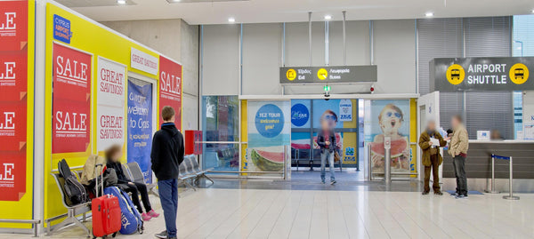 Sliding Door Branding 25, Meet and Greet Hall, Larnaca Airport