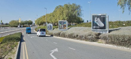 Four-Sided Scrolling Display 12, Outdoor, Larnaca Airport