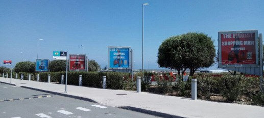 Four-Sided Scrolling Display 30, Outdoor, Larnaca Airport