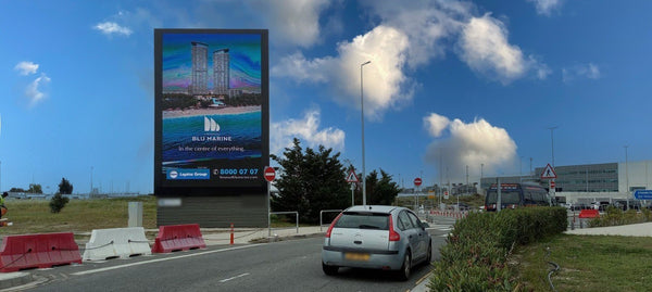 Portrait LED Screen 8, Outdoor, Larnaca Airport