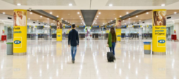 Column Wrap 4, Passport Control, Larnaca Airport