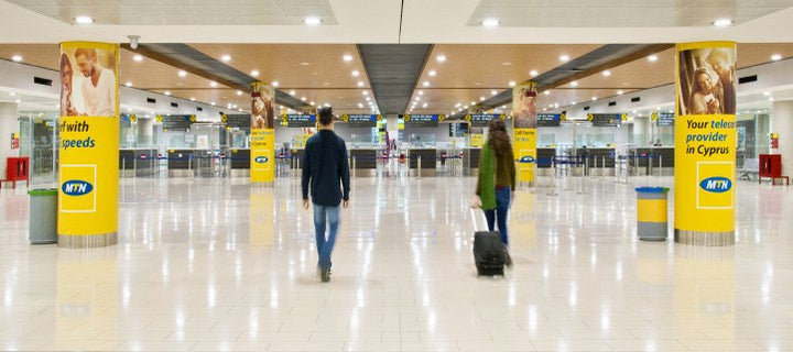 Column Wrap 4, Passport Control, Larnaca Airport