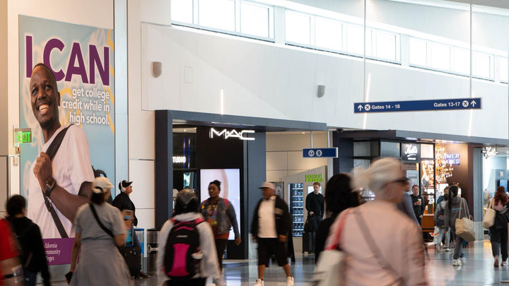 Large Format Banners (1820, 1821), LAX Terminal 1, Los Angeles