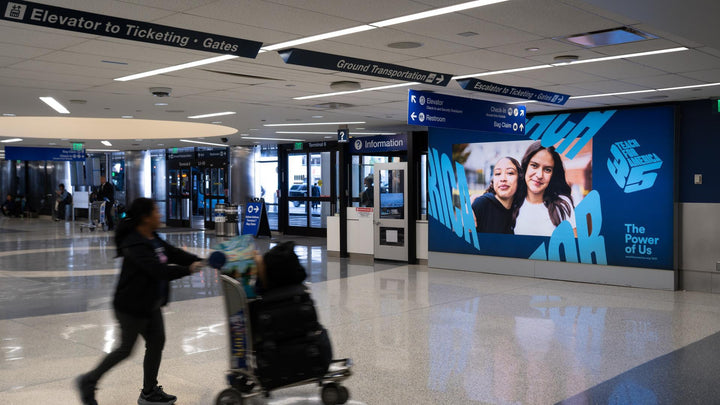 Large Format Banner (6809), LAX Terminal 6, Los Angeles