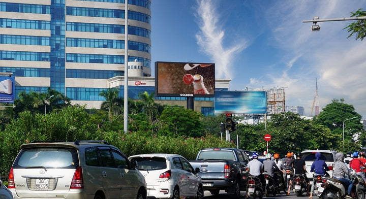 LED Screen, VT2 - LED screen crossroads Kim Liên, ward Kim Liên, Hanoi
