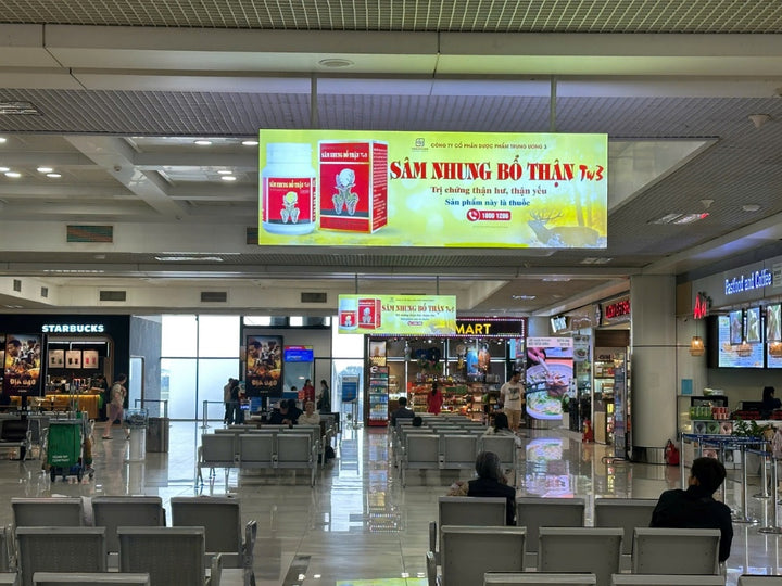 Lightbox, DD17 lightbox ceiling-hung departure lounge khu D (phía wing B), Hanoi