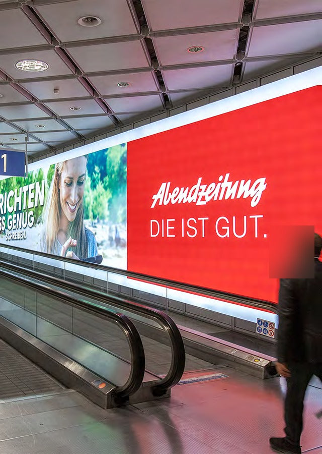 Lightbox Passage to Terminal 1 Modules A and B, Munich Airport Center, Munich Airport