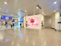 Lightbox, Wall-mounted departure lounge, cách ly đi, level 2, QN, airport Nội Bài khu D adjacent to wing A, Hanoi