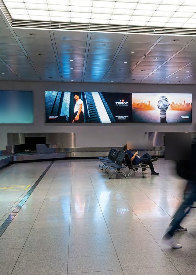 Lightboxes Above the Baggage Belts, Terminal 2 Level 03, Munich Airport