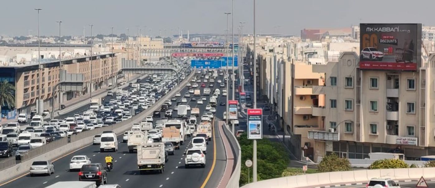LED digital screen on Sheikh Mohammed Bin Zayed Road, Sharjah