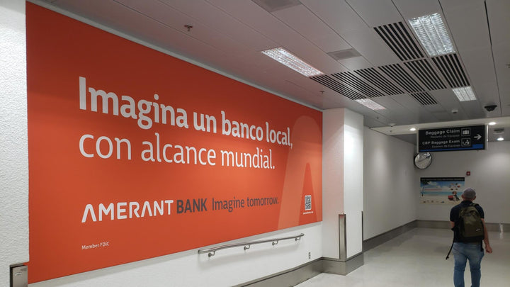 International Arrivals Static Banner (3427), Miami International Airport Concourses D, E and F, Miami
