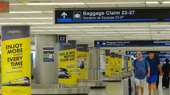 Domestic Arrivals Column Wrap Domination, Miami International Airport North Terminal, Concourse D, Miami