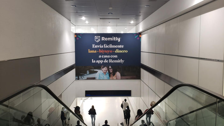 International Arrivals Escalator Banner Package (3420, 3422), Miami International Airport North Terminal, Miami