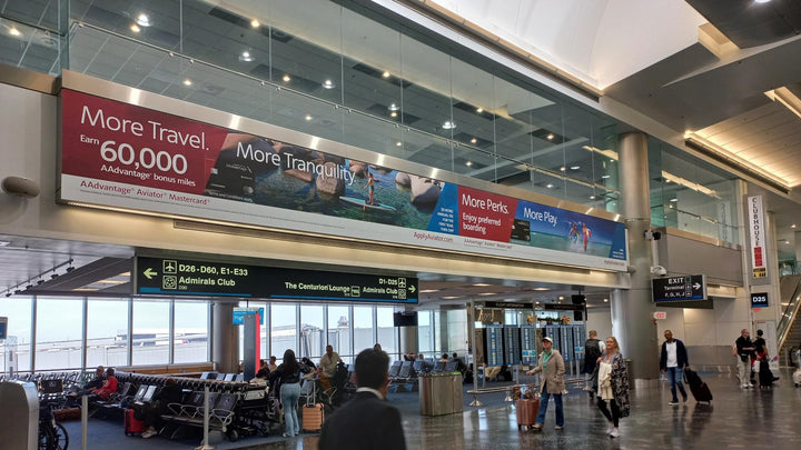Large Format Overhead Wall Wrap (2452), Miami International Airport North Terminal, Miami