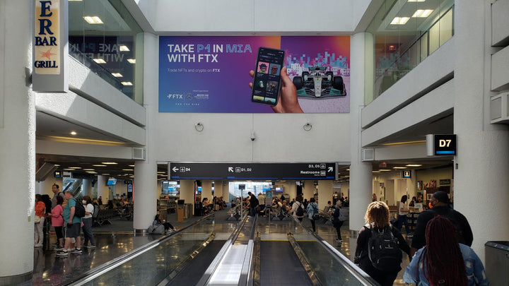 Overhead Banner (2150), Miami International Airport North Terminal, Miami