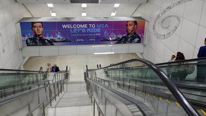 Overhead Skytrain Station Wrap (2240), Miami International Airport North Terminal, Miami