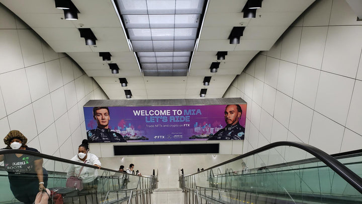Overhead Skytrain Station Wrap (2442), Miami International Airport North Terminal, Miami