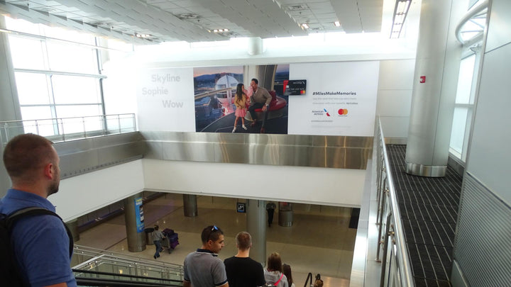 Static Overhead Escalator Banner (2444), Miami International Airport North Terminal, Miami