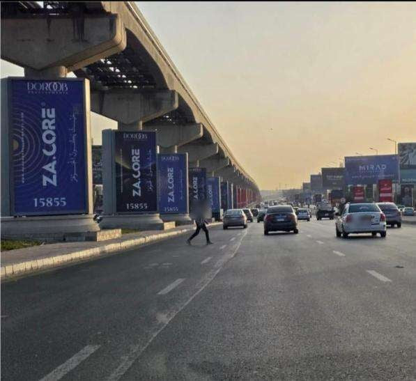 Monorail Billboards, Mehwar Zayed (10 Units, 4.6 x 8 m), Giza