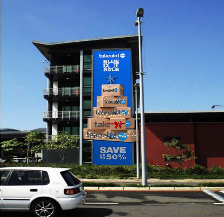 MSO Building Side Wall Facing Shaded Parking, King Shaka International Airport, Durban