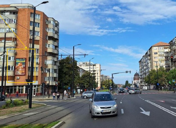 Oradea str Nufarul proximitate Lotus Mall Backlit Billboard, Romania