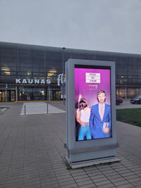 Outdoor Digital Screens (2), Terminal Forecourt, Kaunas Airport