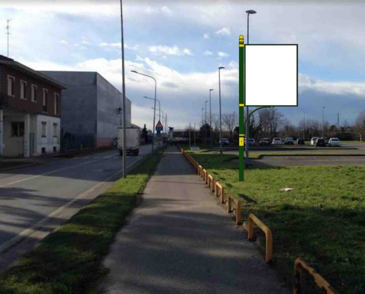 Billboard Via Archimede dopo intersezione Via Socrate, Agrate Brianza, Italy